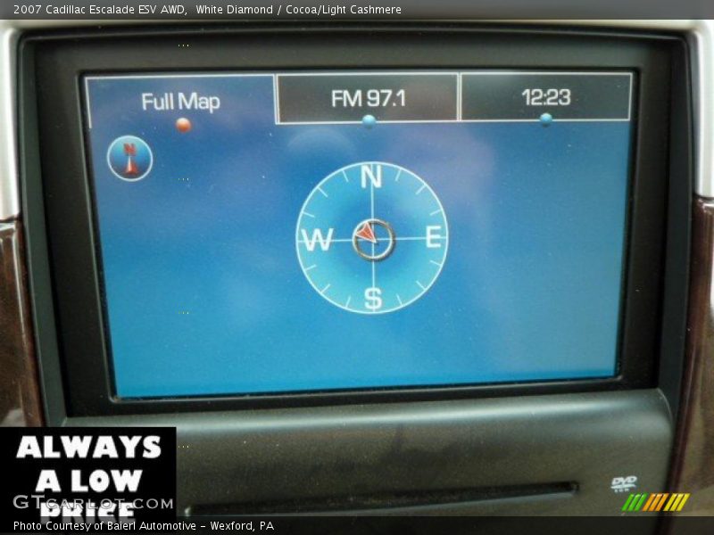 White Diamond / Cocoa/Light Cashmere 2007 Cadillac Escalade ESV AWD