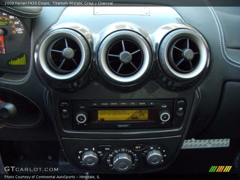 Titanium (Metallic Gray) / Charcoal 2009 Ferrari F430 Coupe
