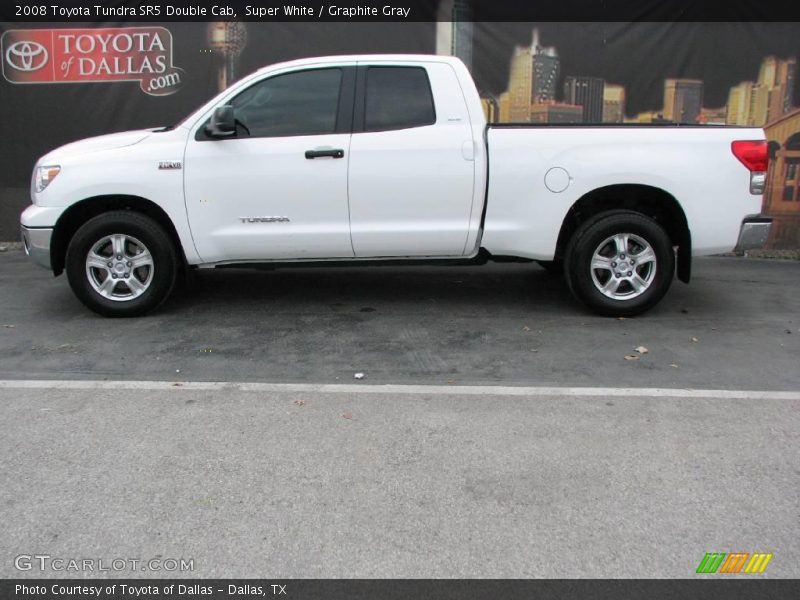 Super White / Graphite Gray 2008 Toyota Tundra SR5 Double Cab