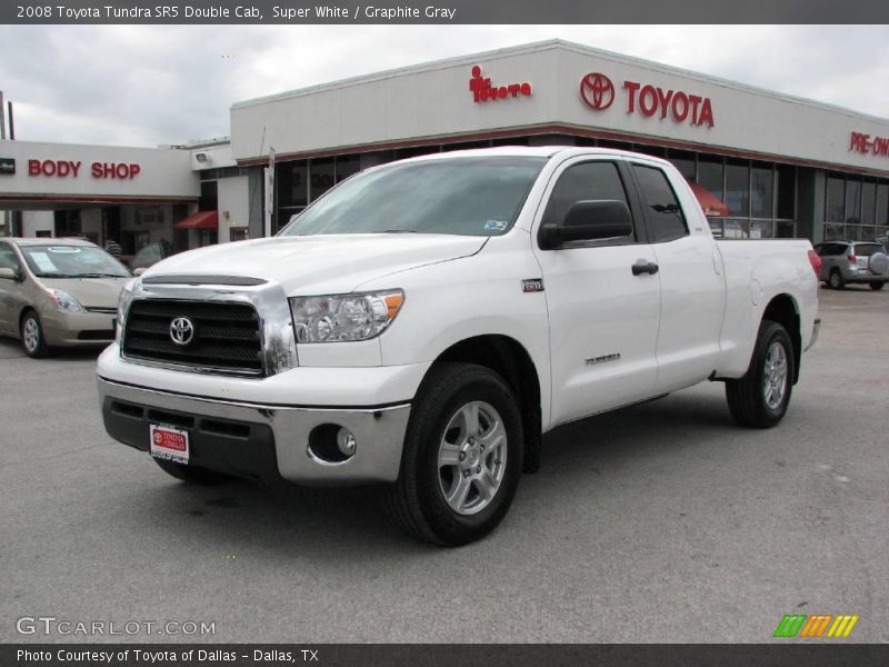 Super White / Graphite Gray 2008 Toyota Tundra SR5 Double Cab