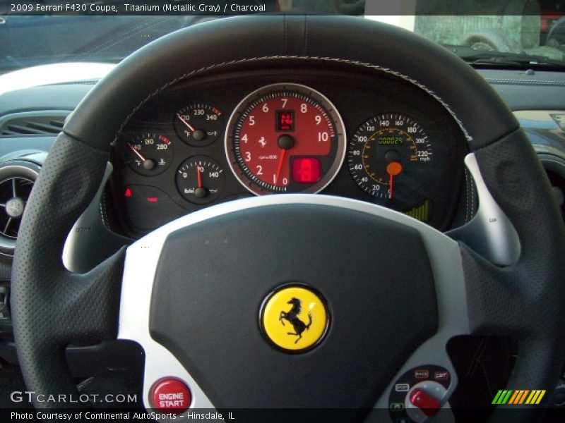 Titanium (Metallic Gray) / Charcoal 2009 Ferrari F430 Coupe
