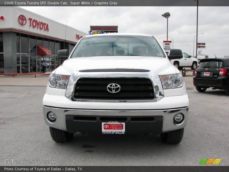 Super White / Graphite Gray 2008 Toyota Tundra SR5 Double Cab