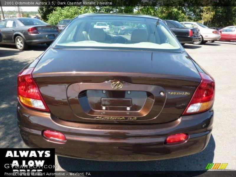 Dark Chestnut Metallic / Neutral 2001 Oldsmobile Aurora 3.5