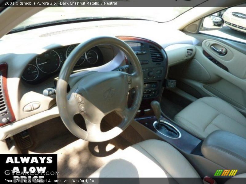 Dark Chestnut Metallic / Neutral 2001 Oldsmobile Aurora 3.5
