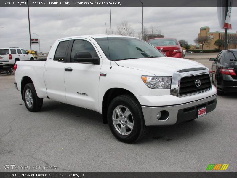 Super White / Graphite Gray 2008 Toyota Tundra SR5 Double Cab