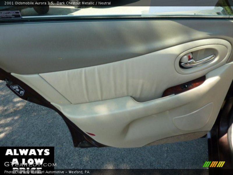 Dark Chestnut Metallic / Neutral 2001 Oldsmobile Aurora 3.5