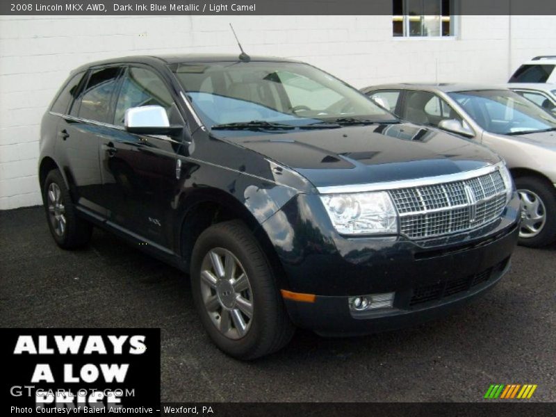 Dark Ink Blue Metallic / Light Camel 2008 Lincoln MKX AWD