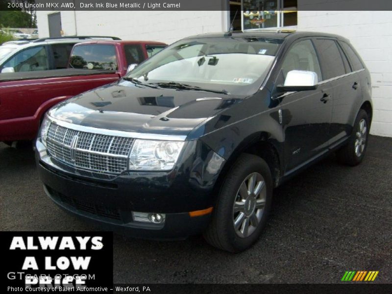 Dark Ink Blue Metallic / Light Camel 2008 Lincoln MKX AWD