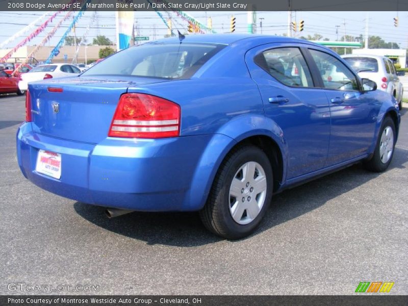 Marathon Blue Pearl / Dark Slate Gray/Light Slate Gray 2008 Dodge Avenger SE