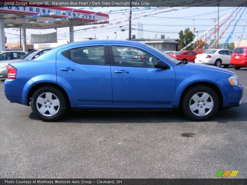 Marathon Blue Pearl / Dark Slate Gray/Light Slate Gray 2008 Dodge Avenger SE