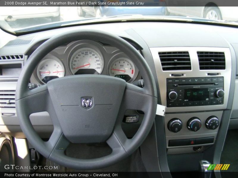 Marathon Blue Pearl / Dark Slate Gray/Light Slate Gray 2008 Dodge Avenger SE
