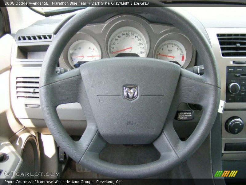 Marathon Blue Pearl / Dark Slate Gray/Light Slate Gray 2008 Dodge Avenger SE