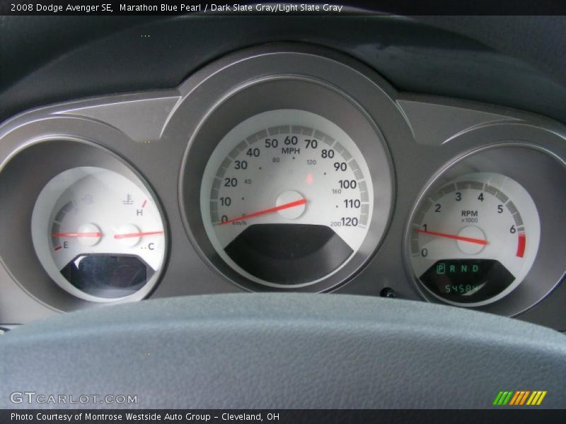 Marathon Blue Pearl / Dark Slate Gray/Light Slate Gray 2008 Dodge Avenger SE