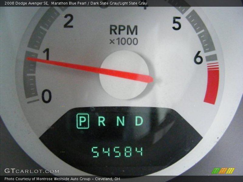Marathon Blue Pearl / Dark Slate Gray/Light Slate Gray 2008 Dodge Avenger SE