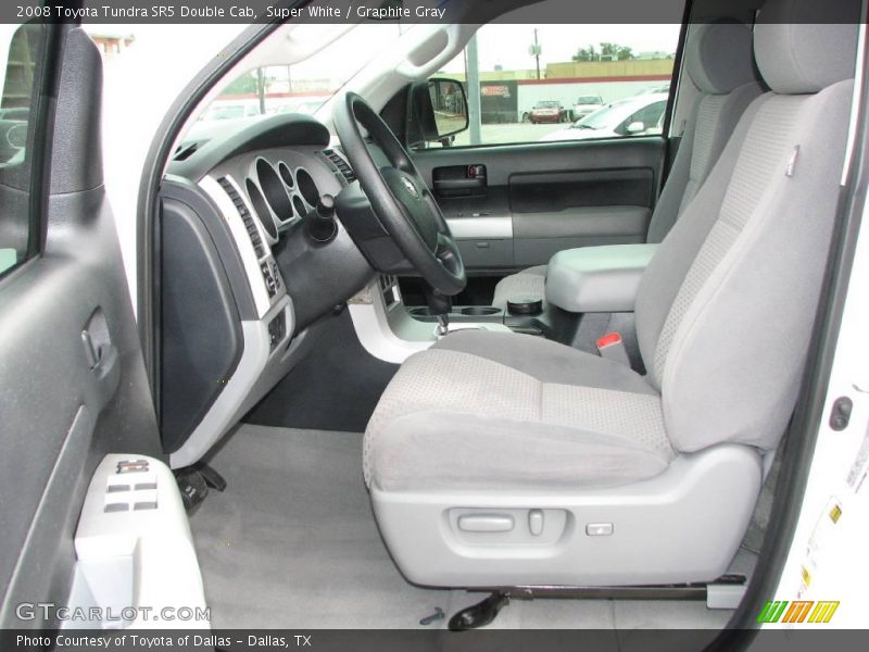 Super White / Graphite Gray 2008 Toyota Tundra SR5 Double Cab