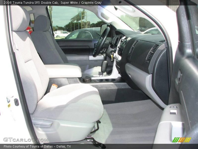 Super White / Graphite Gray 2008 Toyota Tundra SR5 Double Cab