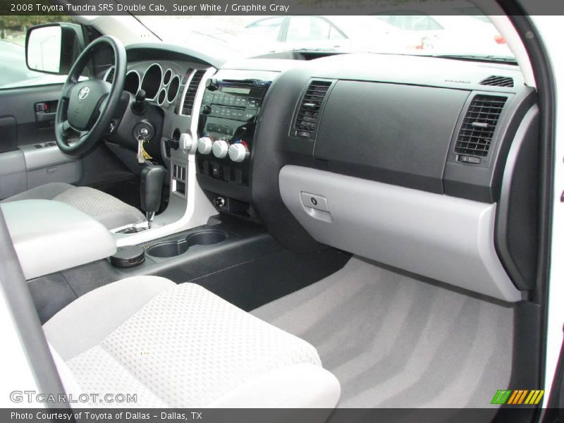 Super White / Graphite Gray 2008 Toyota Tundra SR5 Double Cab