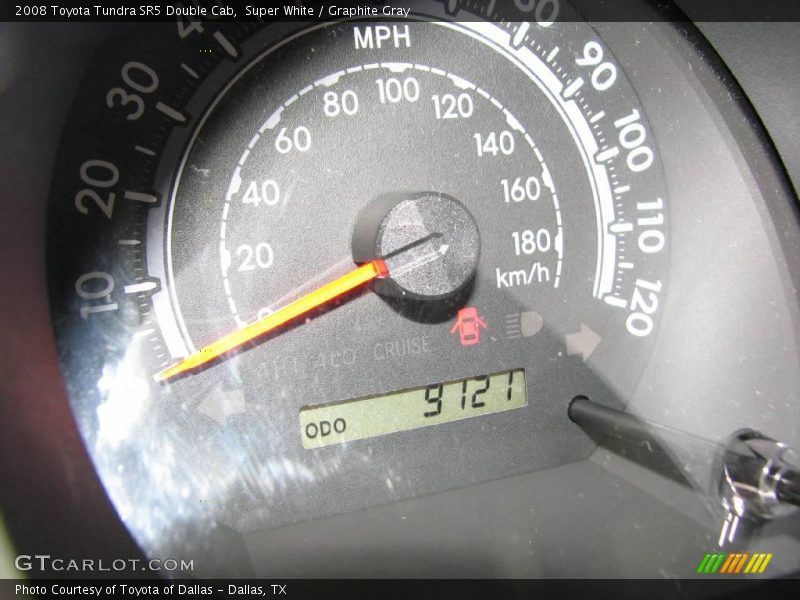 Super White / Graphite Gray 2008 Toyota Tundra SR5 Double Cab