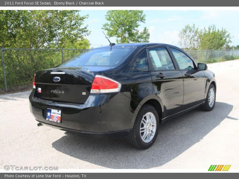 Ebony Black / Charcoal Black 2011 Ford Focus SE Sedan