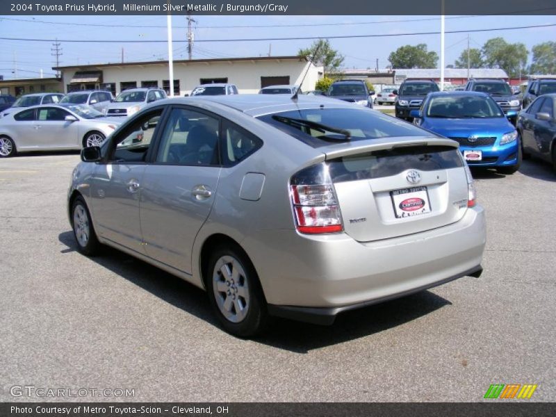 Millenium Silver Metallic / Burgundy/Gray 2004 Toyota Prius Hybrid