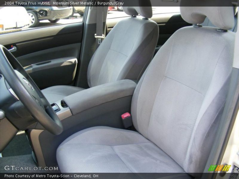 Millenium Silver Metallic / Burgundy/Gray 2004 Toyota Prius Hybrid
