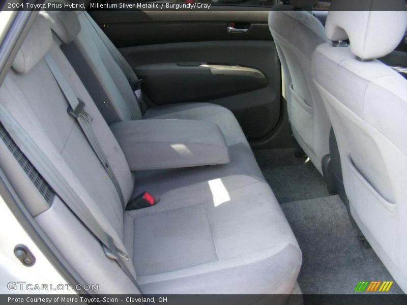 Millenium Silver Metallic / Burgundy/Gray 2004 Toyota Prius Hybrid