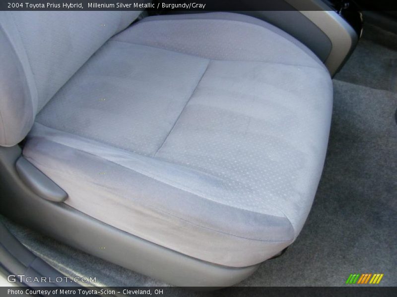 Millenium Silver Metallic / Burgundy/Gray 2004 Toyota Prius Hybrid