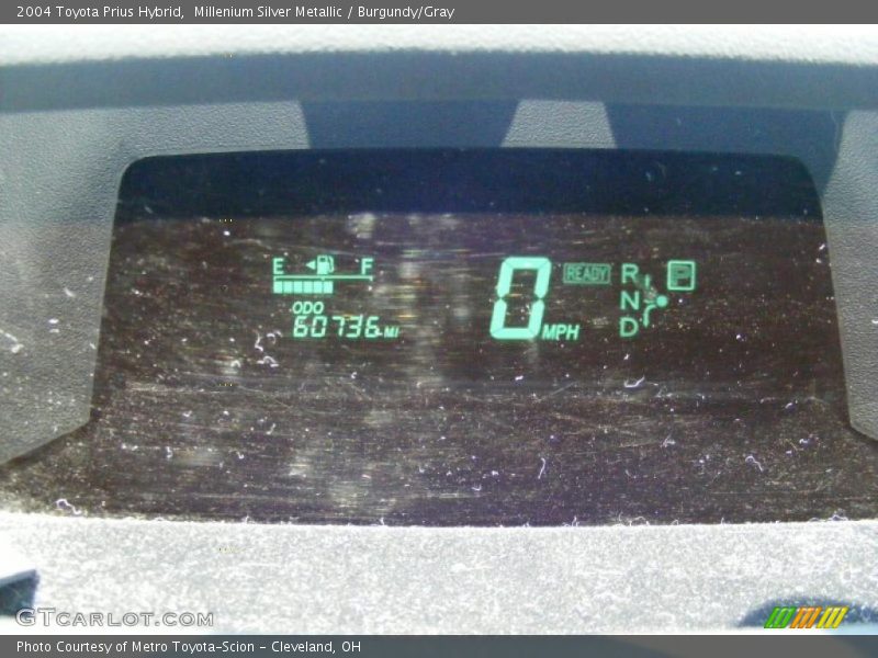 Millenium Silver Metallic / Burgundy/Gray 2004 Toyota Prius Hybrid
