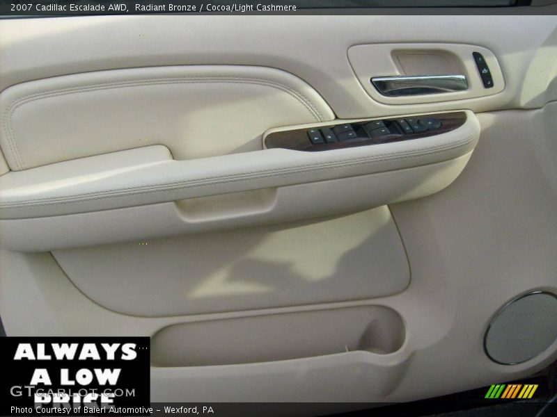 Radiant Bronze / Cocoa/Light Cashmere 2007 Cadillac Escalade AWD