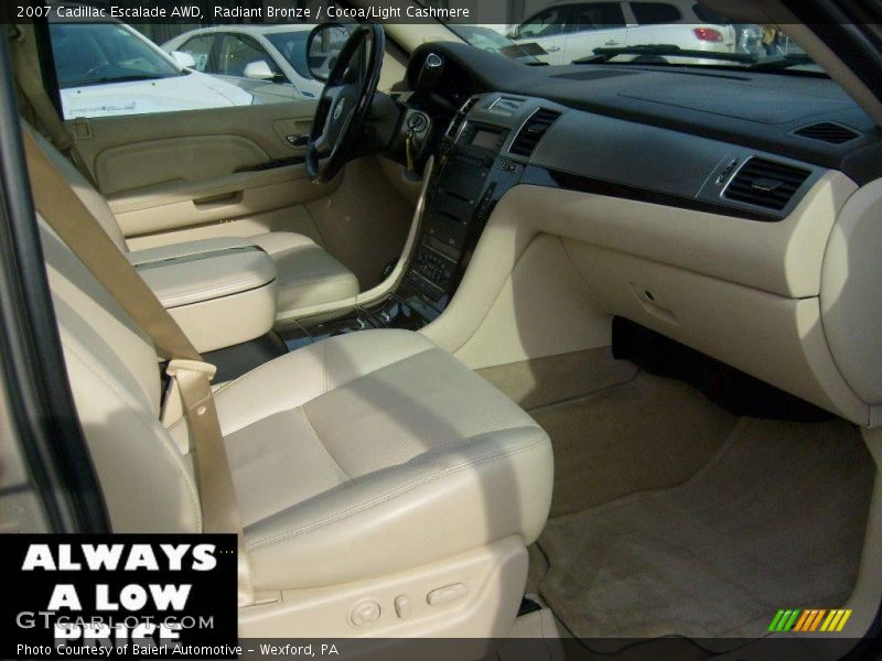 Radiant Bronze / Cocoa/Light Cashmere 2007 Cadillac Escalade AWD