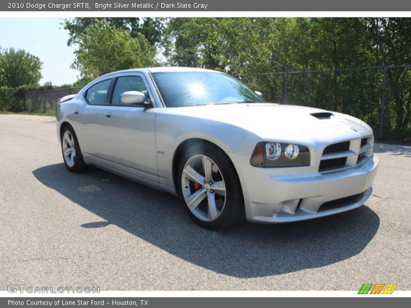 Bright Silver Metallic / Dark Slate Gray 2010 Dodge Charger SRT8