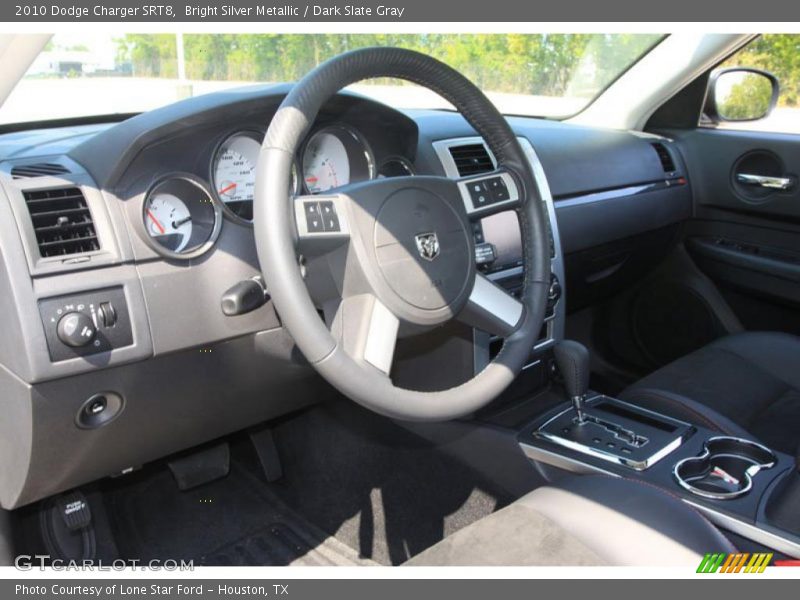 Bright Silver Metallic / Dark Slate Gray 2010 Dodge Charger SRT8