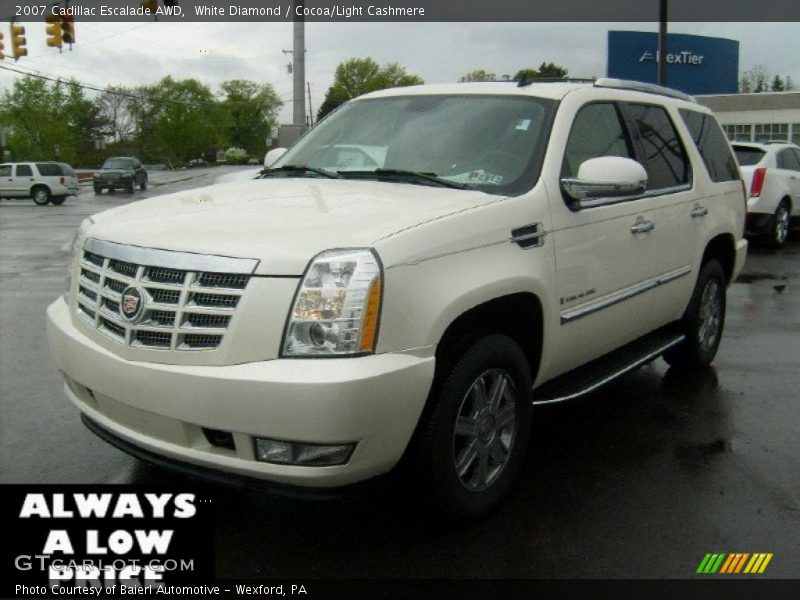 White Diamond / Cocoa/Light Cashmere 2007 Cadillac Escalade AWD