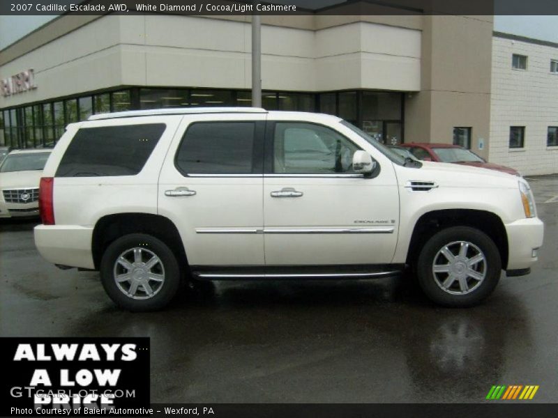 White Diamond / Cocoa/Light Cashmere 2007 Cadillac Escalade AWD