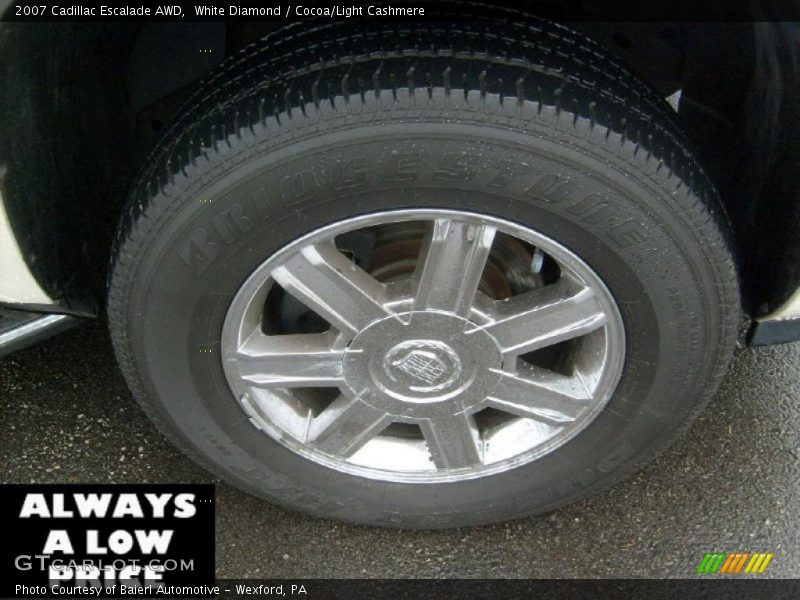 White Diamond / Cocoa/Light Cashmere 2007 Cadillac Escalade AWD