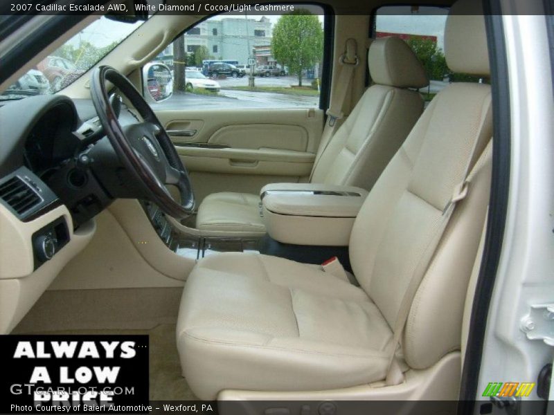 White Diamond / Cocoa/Light Cashmere 2007 Cadillac Escalade AWD