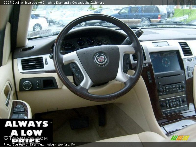 White Diamond / Cocoa/Light Cashmere 2007 Cadillac Escalade AWD