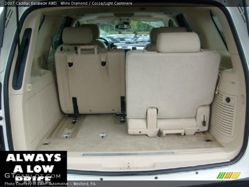 White Diamond / Cocoa/Light Cashmere 2007 Cadillac Escalade AWD