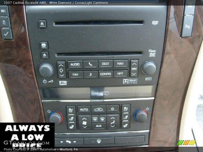 White Diamond / Cocoa/Light Cashmere 2007 Cadillac Escalade AWD