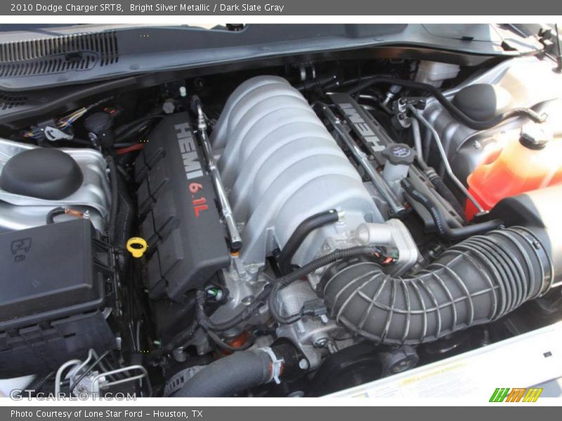 Bright Silver Metallic / Dark Slate Gray 2010 Dodge Charger SRT8