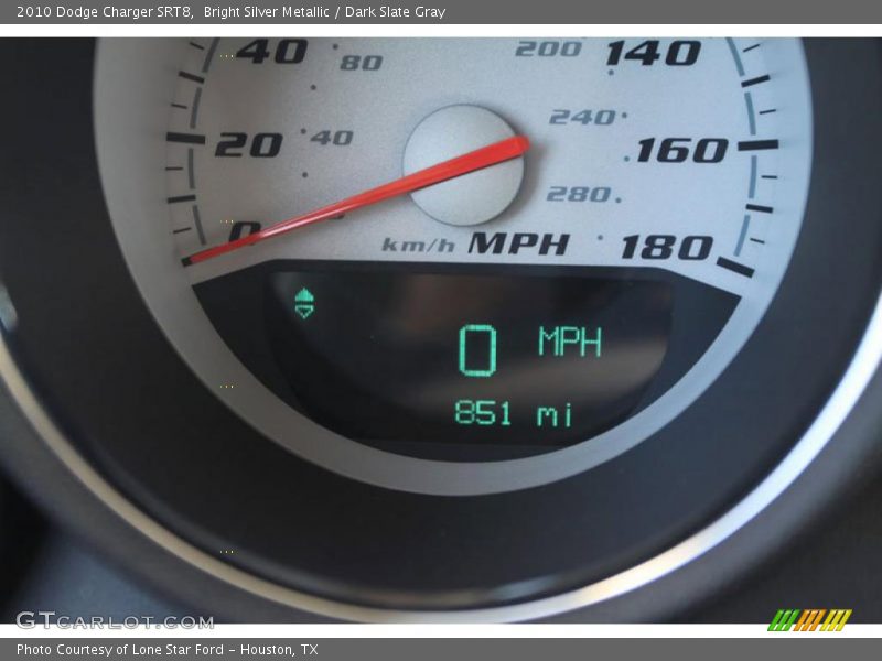 Bright Silver Metallic / Dark Slate Gray 2010 Dodge Charger SRT8