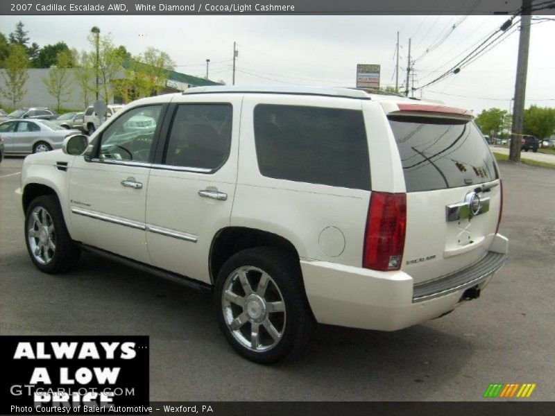 White Diamond / Cocoa/Light Cashmere 2007 Cadillac Escalade AWD