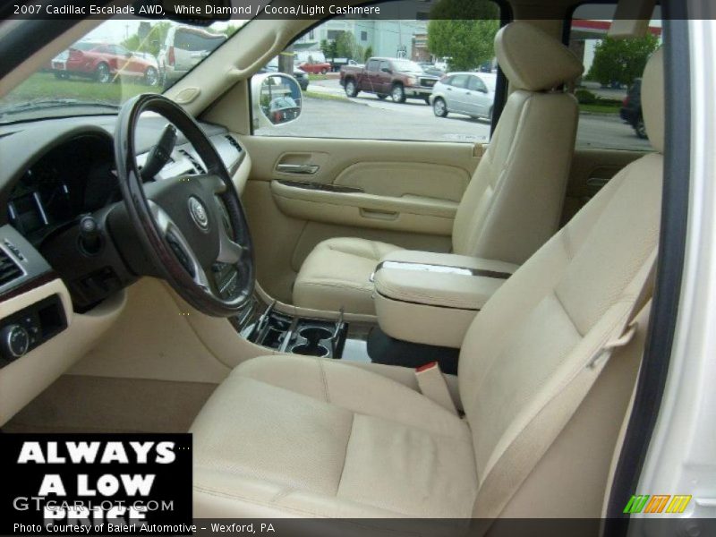White Diamond / Cocoa/Light Cashmere 2007 Cadillac Escalade AWD