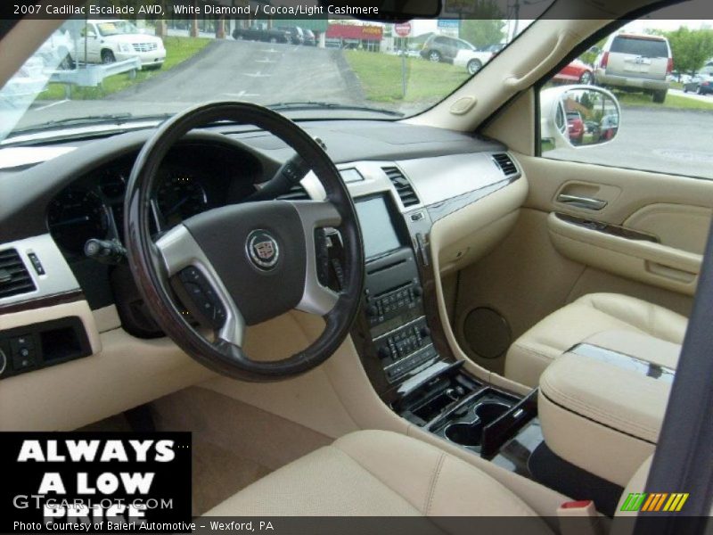 White Diamond / Cocoa/Light Cashmere 2007 Cadillac Escalade AWD