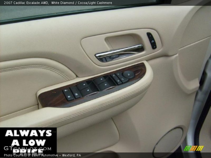 White Diamond / Cocoa/Light Cashmere 2007 Cadillac Escalade AWD