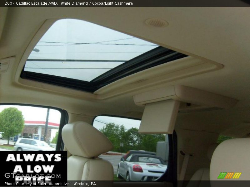 White Diamond / Cocoa/Light Cashmere 2007 Cadillac Escalade AWD