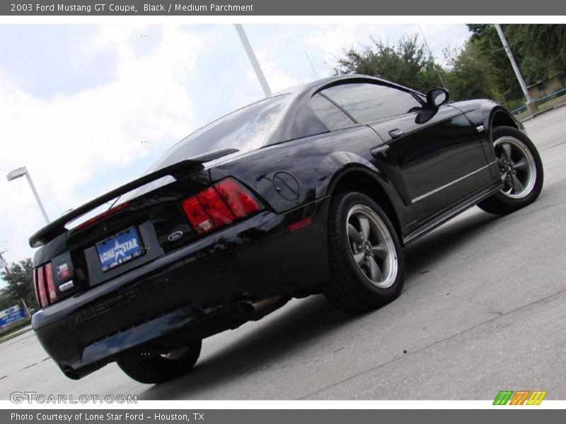 Black / Medium Parchment 2003 Ford Mustang GT Coupe