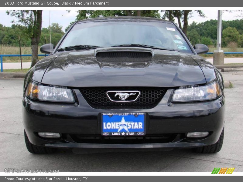 Black / Medium Parchment 2003 Ford Mustang GT Coupe