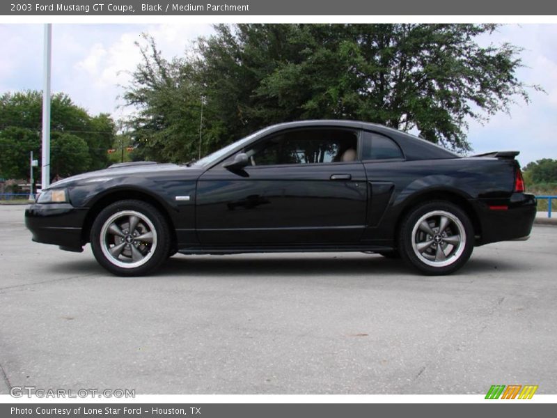 Black / Medium Parchment 2003 Ford Mustang GT Coupe