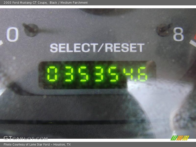 Black / Medium Parchment 2003 Ford Mustang GT Coupe